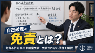 自己破産の免責とは？免責不許可事由や裁量免責、免責されない債権を解説